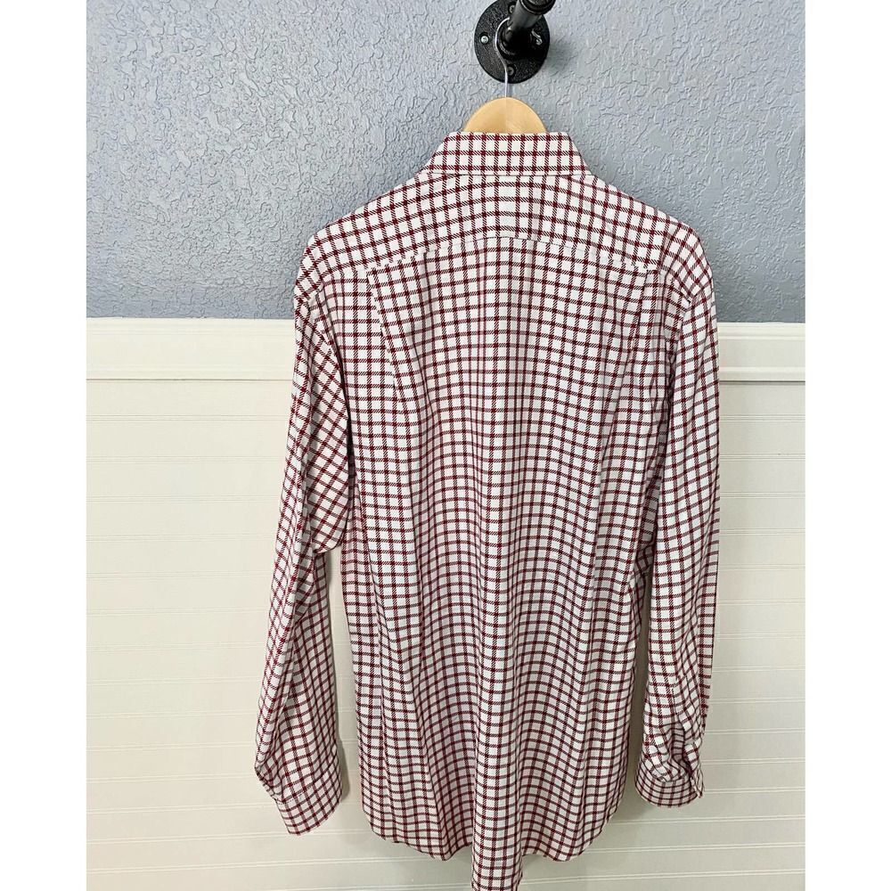 Paul Fredrick Red Checkered Button Down Dress Shi… - image 7